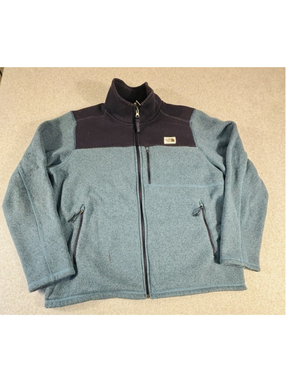 Vintage The North Face Fleece Jacket Mens XL Blue Full Zip Outdoor